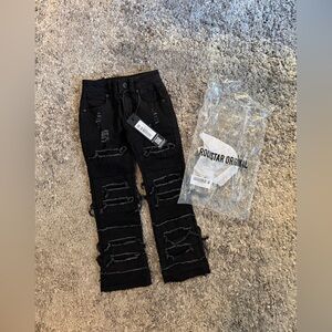 Black Distressed Jeans